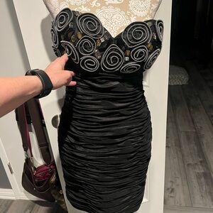 Terani Couture Black evening dress worn once